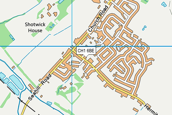 CH1 6BE map - OS VectorMap District (Ordnance Survey)