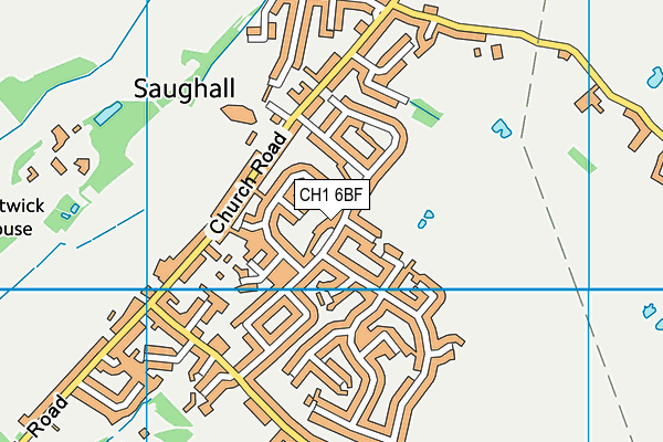 CH1 6BF map - OS VectorMap District (Ordnance Survey)