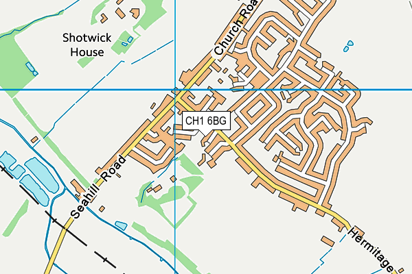 CH1 6BG map - OS VectorMap District (Ordnance Survey)