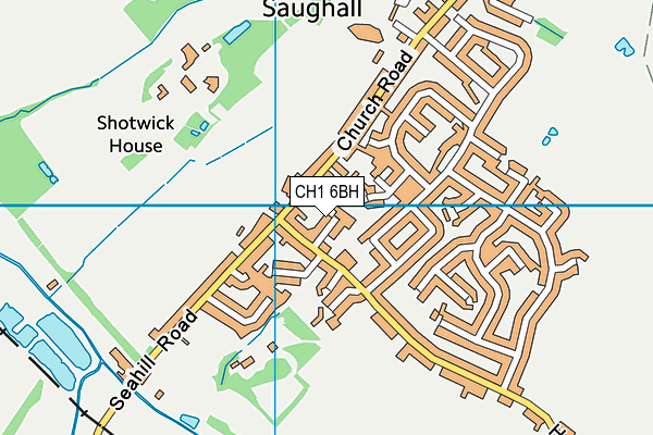 CH1 6BH map - OS VectorMap District (Ordnance Survey)