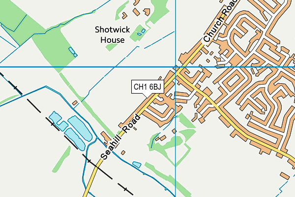 CH1 6BJ map - OS VectorMap District (Ordnance Survey)