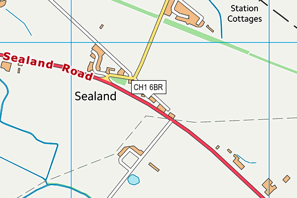 CH1 6BR map - OS VectorMap District (Ordnance Survey)