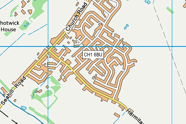 CH1 6BU map - OS VectorMap District (Ordnance Survey)