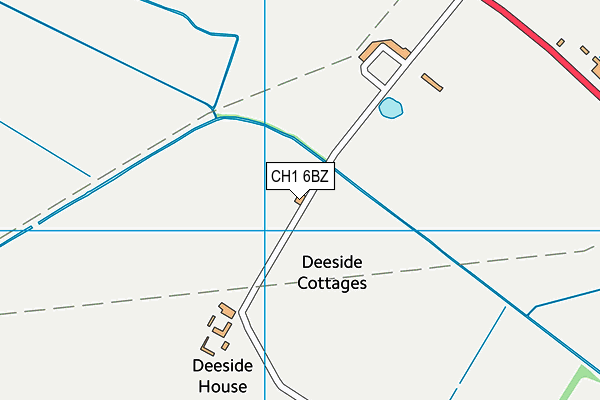 CH1 6BZ map - OS VectorMap District (Ordnance Survey)