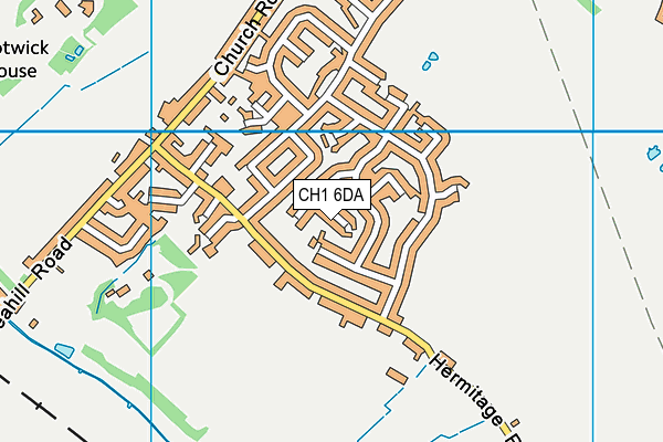 CH1 6DA map - OS VectorMap District (Ordnance Survey)
