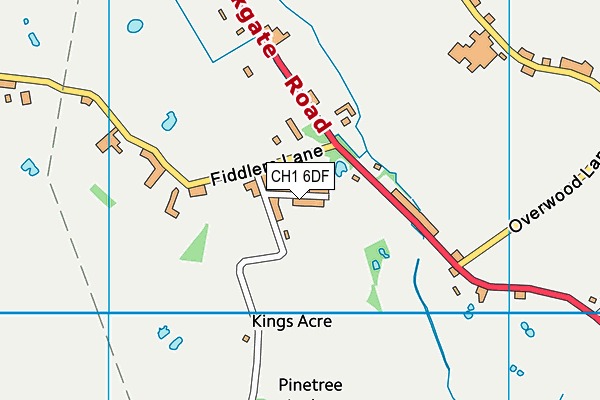 CH1 6DF map - OS VectorMap District (Ordnance Survey)