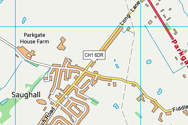 CH1 6DR map - OS VectorMap District (Ordnance Survey)