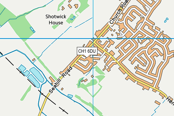 CH1 6DU map - OS VectorMap District (Ordnance Survey)