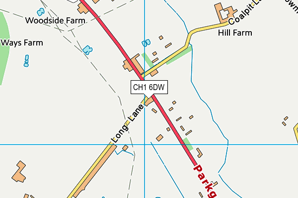 CH1 6DW map - OS VectorMap District (Ordnance Survey)