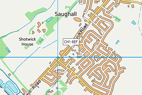 CH1 6EF map - OS VectorMap District (Ordnance Survey)