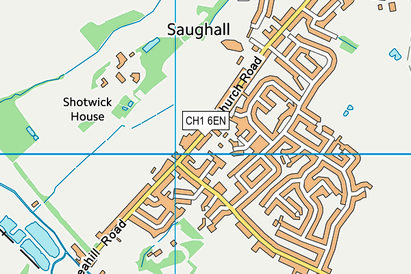 Map of SANDY BEARS SAUGHALL FOREST PRE SCHOOL LTD at district scale