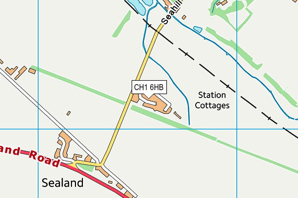 CH1 6HB map - OS VectorMap District (Ordnance Survey)