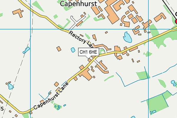 Capenhurst CofE Primary School map (CH1 6HE) - OS VectorMap District (Ordnance Survey)