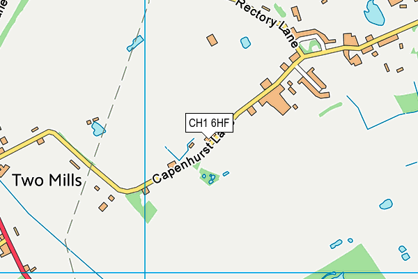 CH1 6HF map - OS VectorMap District (Ordnance Survey)