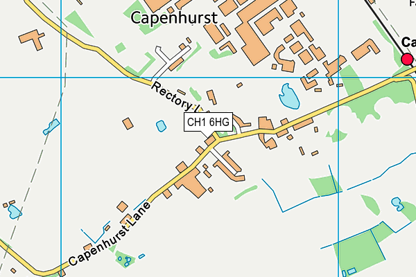 CH1 6HG map - OS VectorMap District (Ordnance Survey)