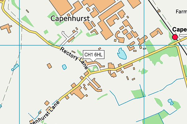 Capenhurst Rufc map (CH1 6HL) - OS VectorMap District (Ordnance Survey)