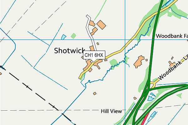 CH1 6HX map - OS VectorMap District (Ordnance Survey)