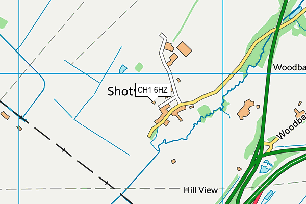 CH1 6HZ map - OS VectorMap District (Ordnance Survey)