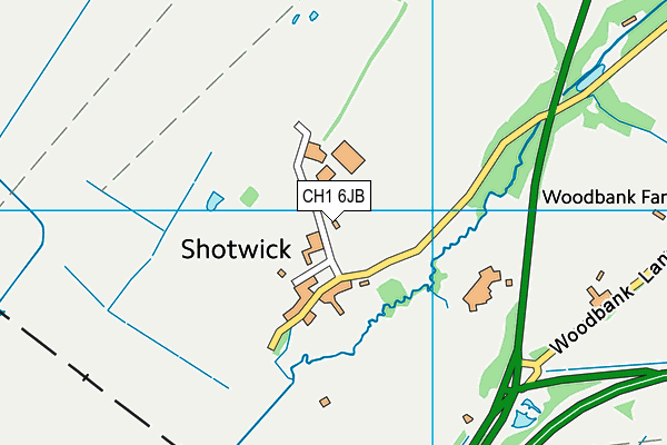 CH1 6JB map - OS VectorMap District (Ordnance Survey)