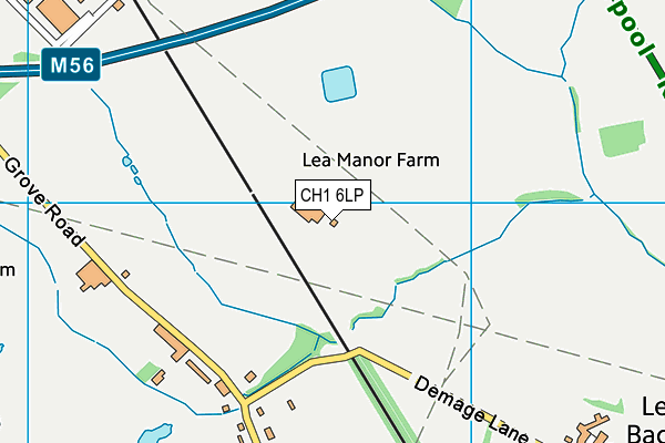 CH1 6LP map - OS VectorMap District (Ordnance Survey)