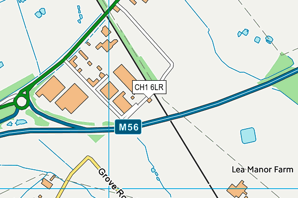 CH1 6LR map - OS VectorMap District (Ordnance Survey)