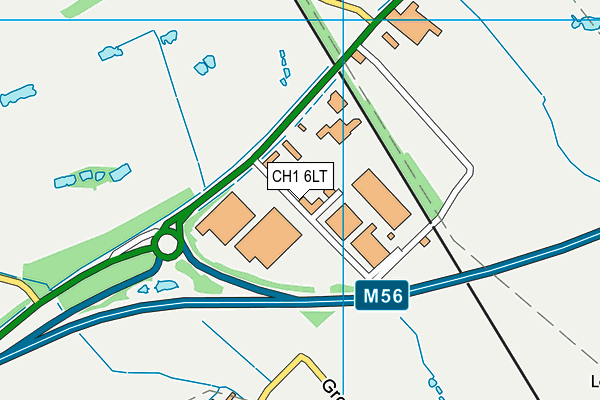 CH1 6LT map - OS VectorMap District (Ordnance Survey)