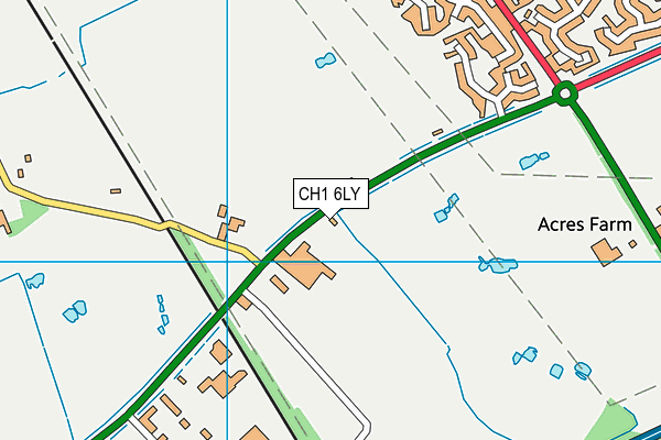 CH1 6LY map - OS VectorMap District (Ordnance Survey)