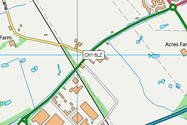 CH1 6LZ map - OS VectorMap District (Ordnance Survey)