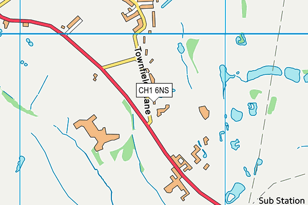 CH1 6NS map - OS VectorMap District (Ordnance Survey)