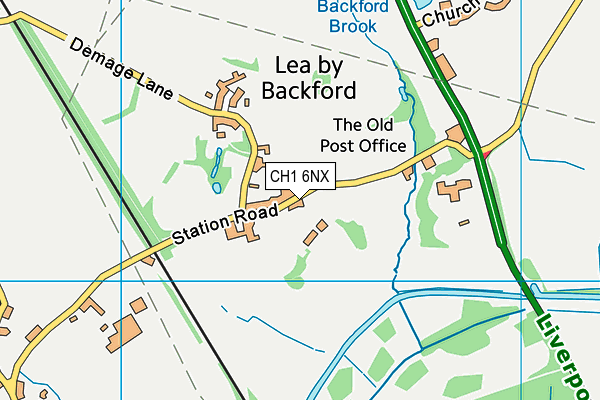 CH1 6NX map - OS VectorMap District (Ordnance Survey)