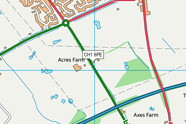 CH1 6PE map - OS VectorMap District (Ordnance Survey)