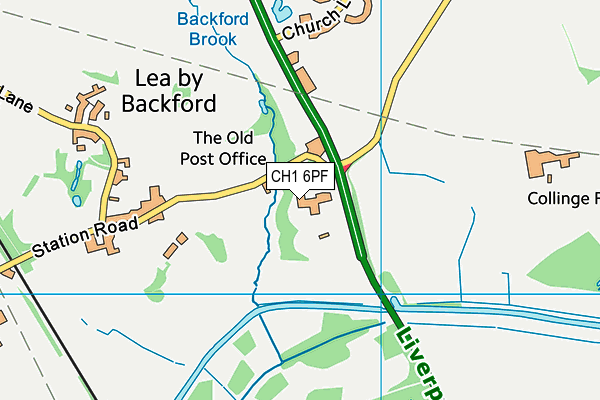 CH1 6PF map - OS VectorMap District (Ordnance Survey)