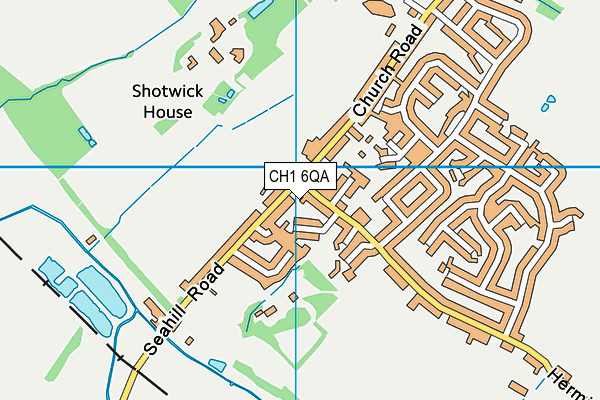 CH1 6QA map - OS VectorMap District (Ordnance Survey)