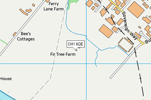 CH1 6QE map - OS VectorMap District (Ordnance Survey)