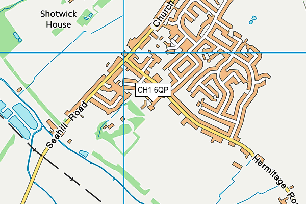 CH1 6QP map - OS VectorMap District (Ordnance Survey)