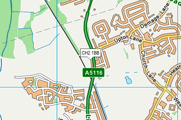 CH2 1BB map - OS VectorMap District (Ordnance Survey)