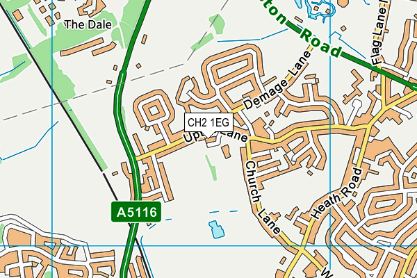 CH2 1EG map - OS VectorMap District (Ordnance Survey)