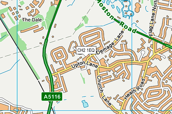 CH2 1EQ map - OS VectorMap District (Ordnance Survey)