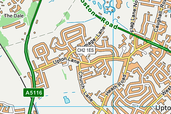 CH2 1ES map - OS VectorMap District (Ordnance Survey)