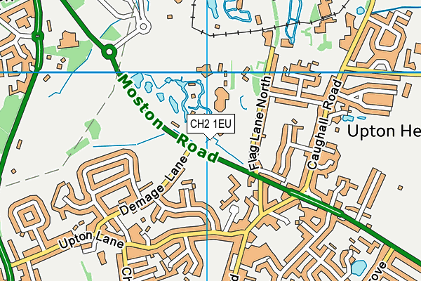 CH2 1EU map - OS VectorMap District (Ordnance Survey)