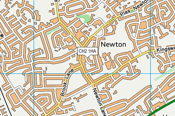 CH2 1HA map - OS VectorMap District (Ordnance Survey)