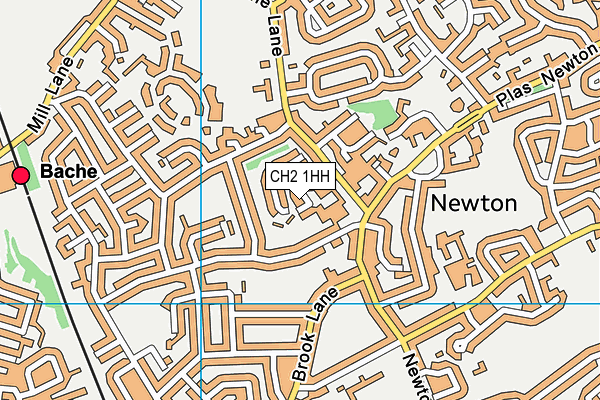 CH2 1HH map - OS VectorMap District (Ordnance Survey)