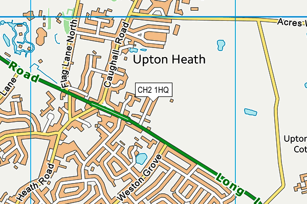 CH2 1HQ map - OS VectorMap District (Ordnance Survey)