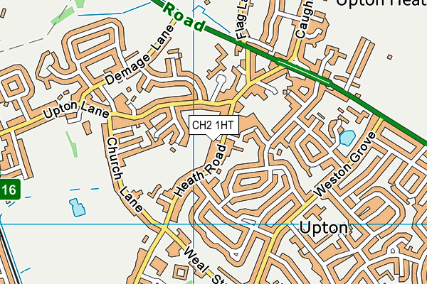 CH2 1HT map - OS VectorMap District (Ordnance Survey)