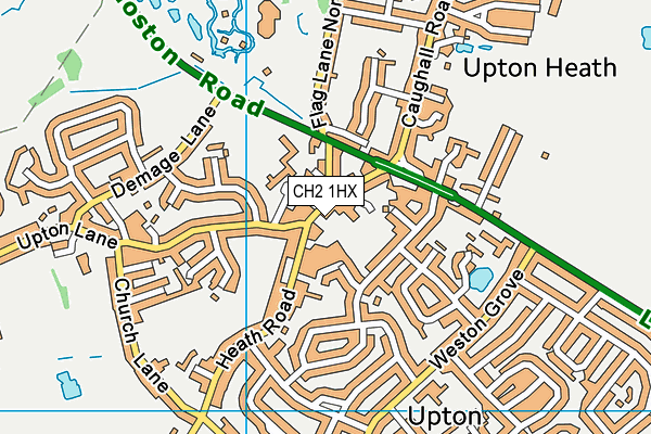 CH2 1HX map - OS VectorMap District (Ordnance Survey)