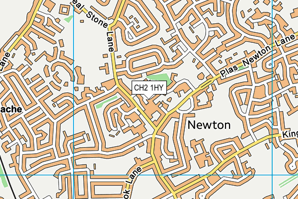 CH2 1HY map - OS VectorMap District (Ordnance Survey)