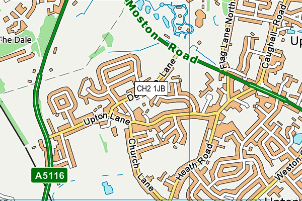 CH2 1JB map - OS VectorMap District (Ordnance Survey)