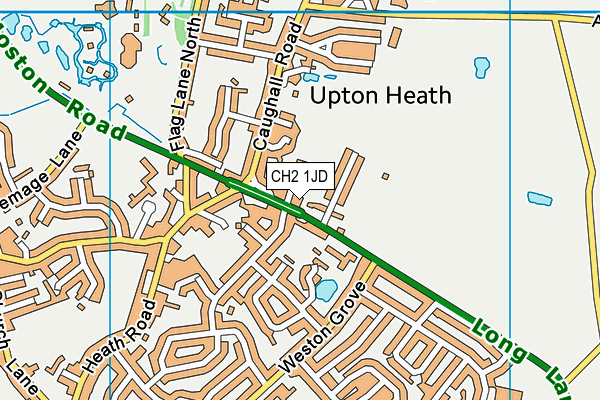 CH2 1JD map - OS VectorMap District (Ordnance Survey)