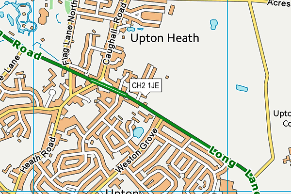 CH2 1JE map - OS VectorMap District (Ordnance Survey)