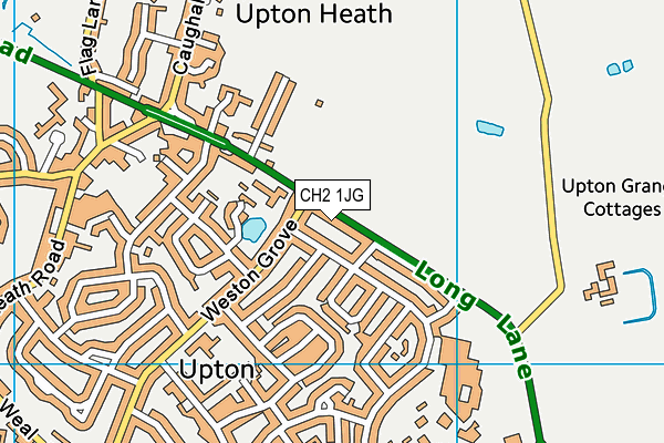 CH2 1JG map - OS VectorMap District (Ordnance Survey)